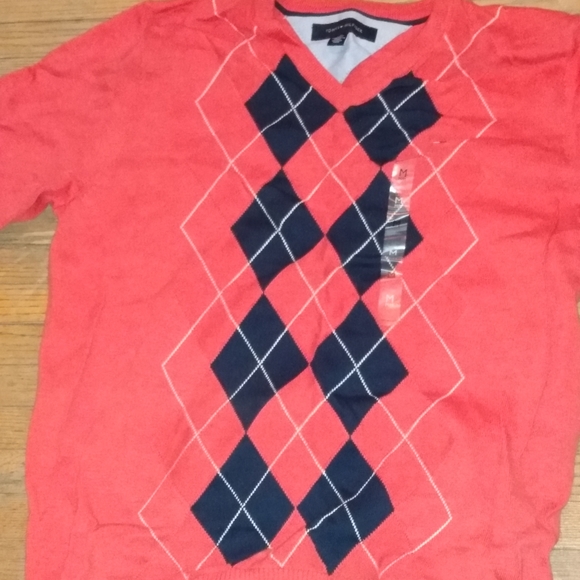 Tommy Hilfiger argyle sweater sz:M - Picture 3 of 7